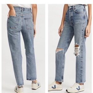 AGOLDE 90s Pinch Waist High Rise Straight Jeans – Size 25